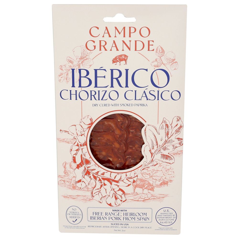 Campo Grande Clasico Iberico Chorizo, 2 Ounce -- 12 Per Case