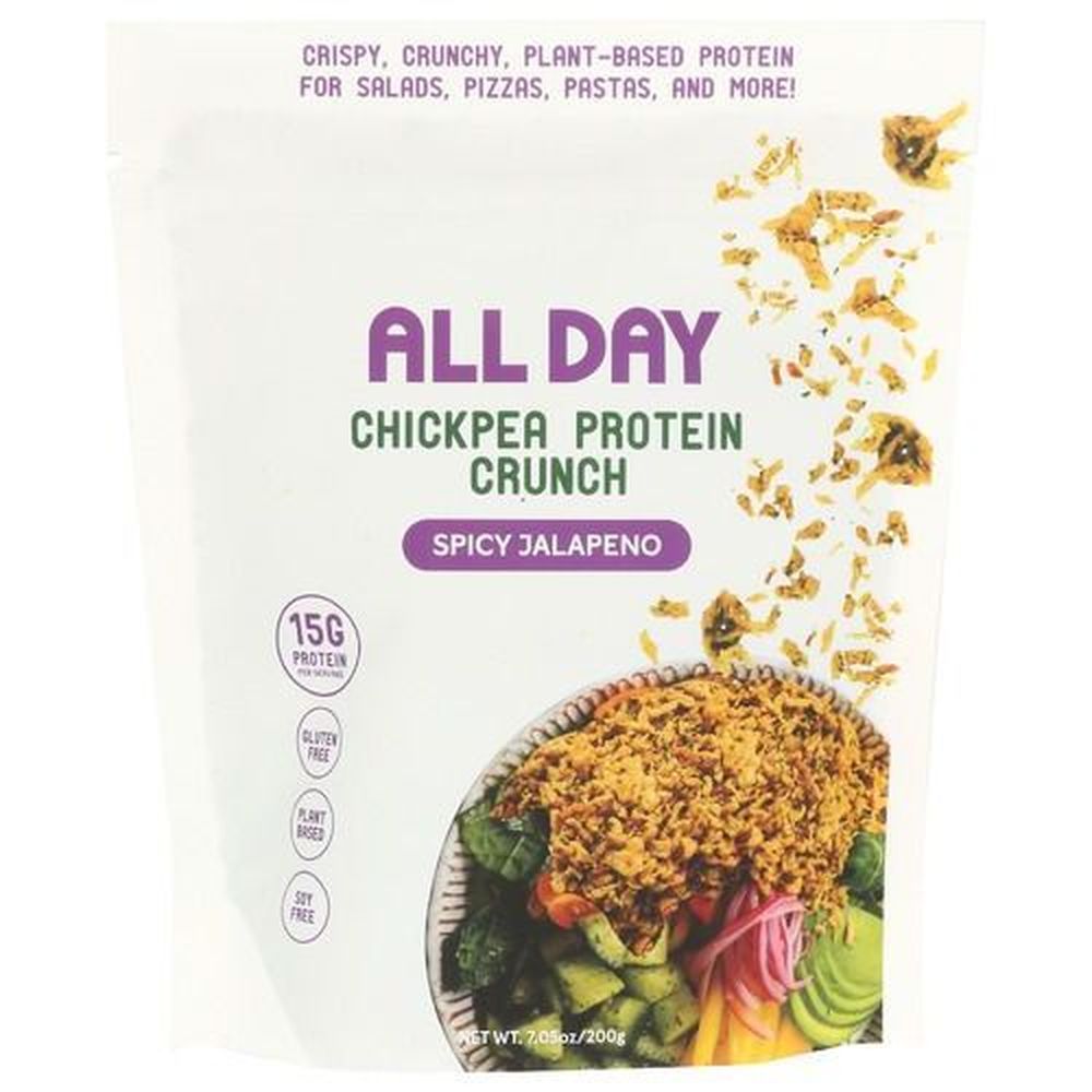 All Day Spicy Jalapeno Chickpea Protein Crunch, 7.05 Ounce -- 6 Per Case