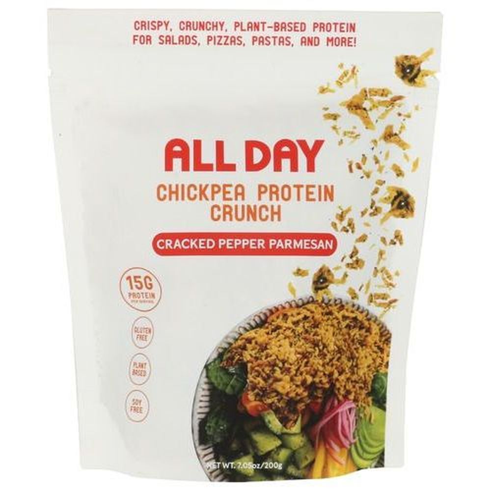 All Day Cracked Pepper Parmesan Chickpea Protein Crunch, 7.05 Ounce -- 6 Per Case