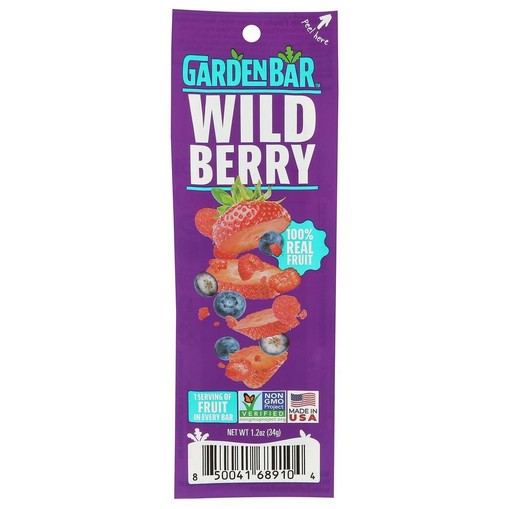 Garden Bar Wild Berry Snack Bar, 1.1 Ounce -- 12 Per Case
