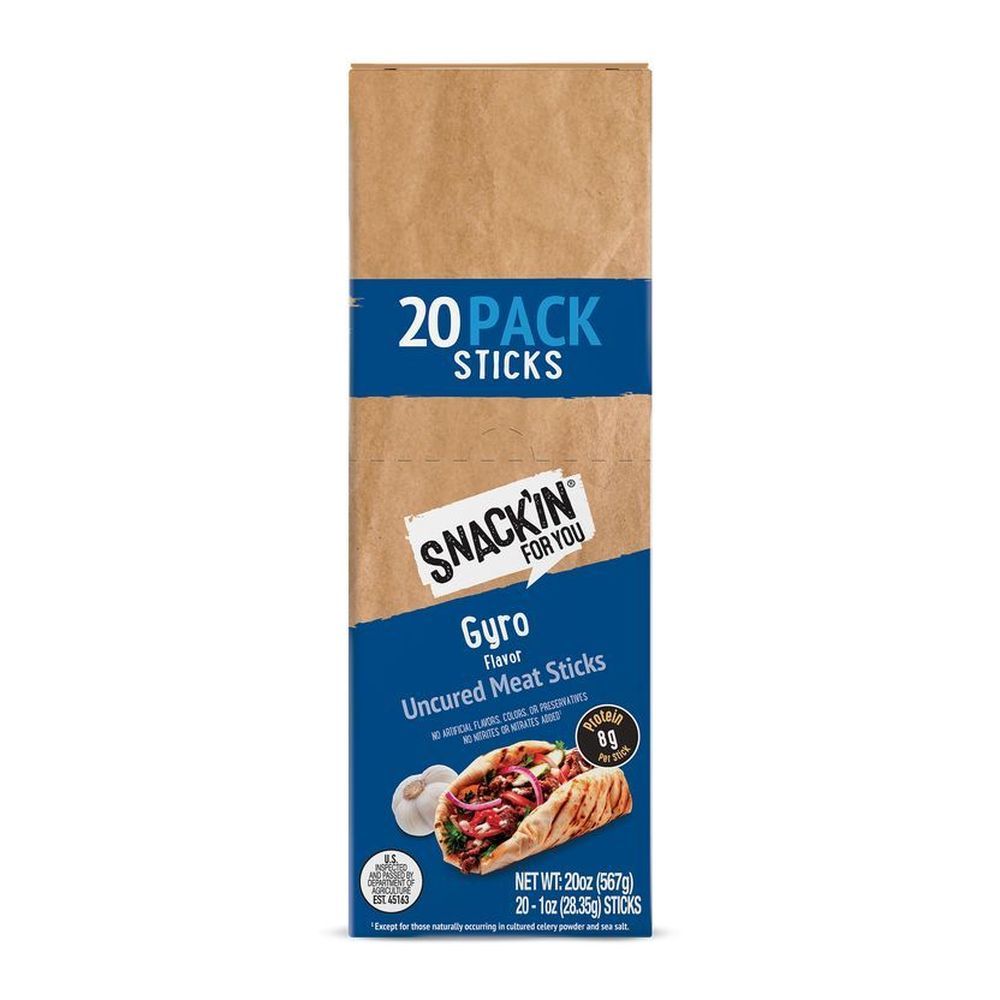 Snackin For You Gyro Meat Stick, 1 Ounce -- 20 Per Case