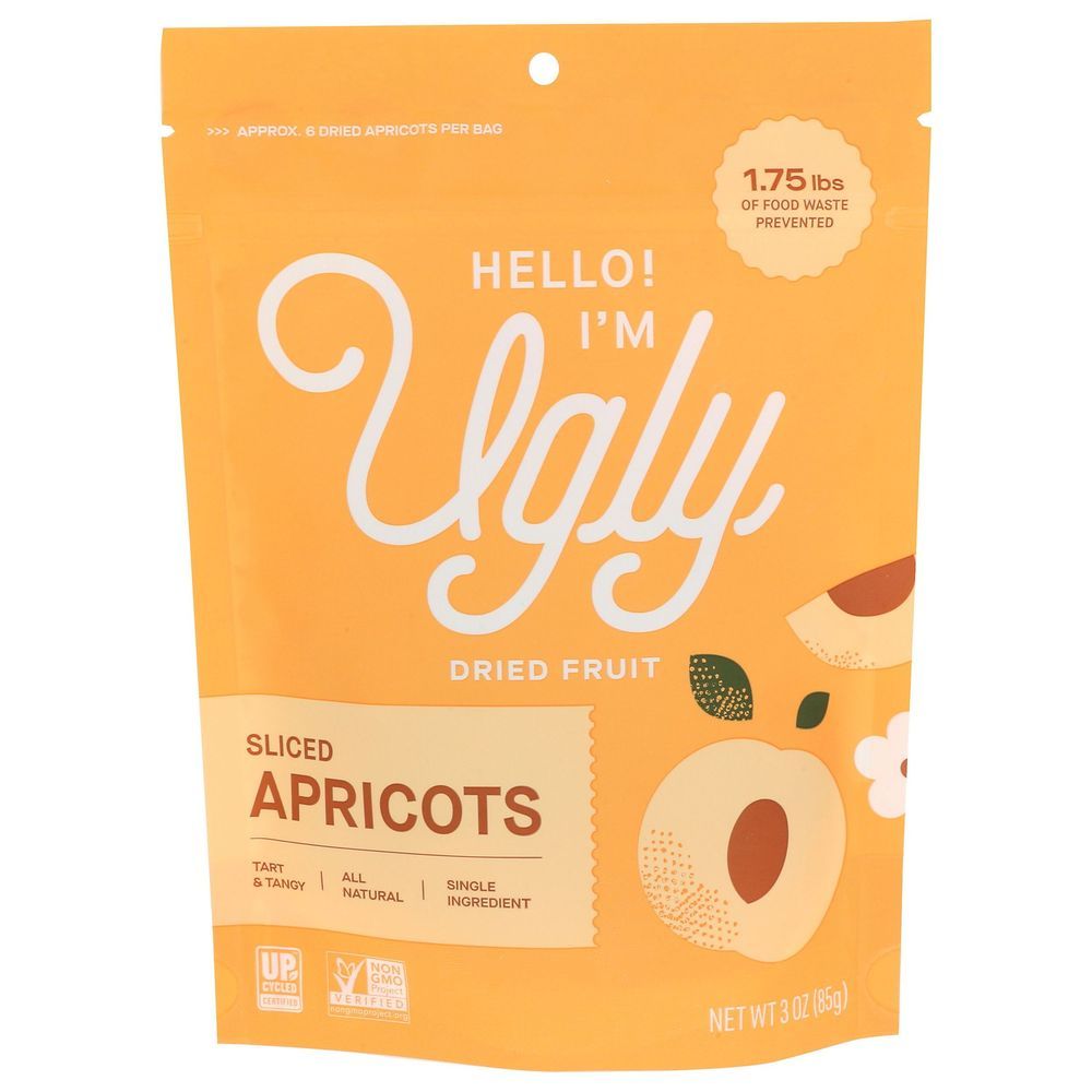Hello! I'm Ugly Dried And Sliced Apricots, 3 Ounce -- 12 Per Case