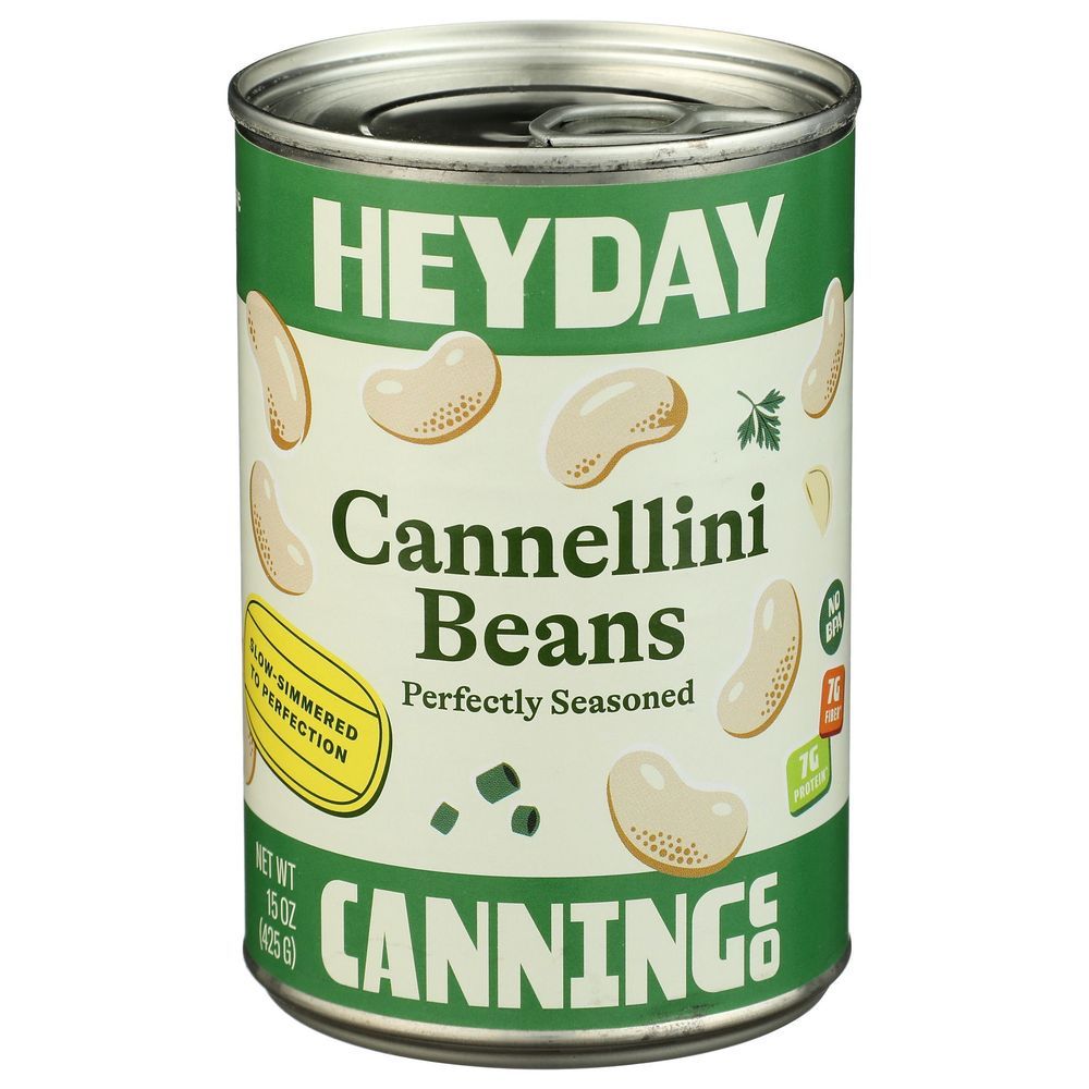 Heyday Perfectly Seasoned Cannellini Beans, 15 Ounce -- 12 Per Case