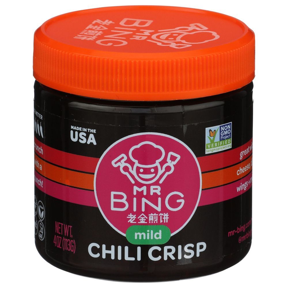 Mr. Bing Mild Chili Crisp, 4 Ounce -- 12 Per Case