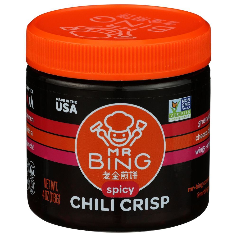 Mr. Bing Spicy Chili Crisp, 4 Ounce -- 12 Per Case