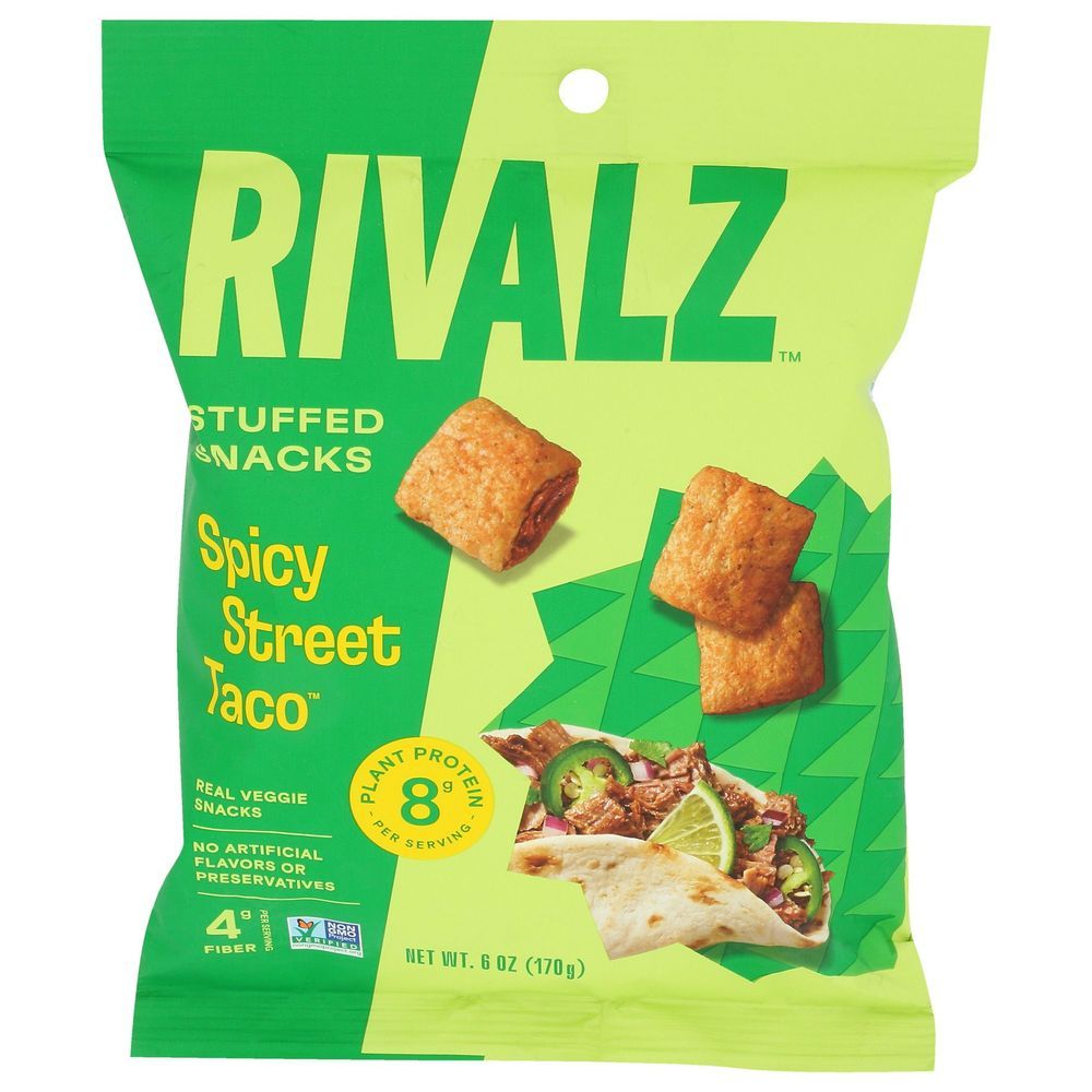 Rivalz Spicy Street Taco Stuffed Snacks, 6 Ounce -- 10 Per Case