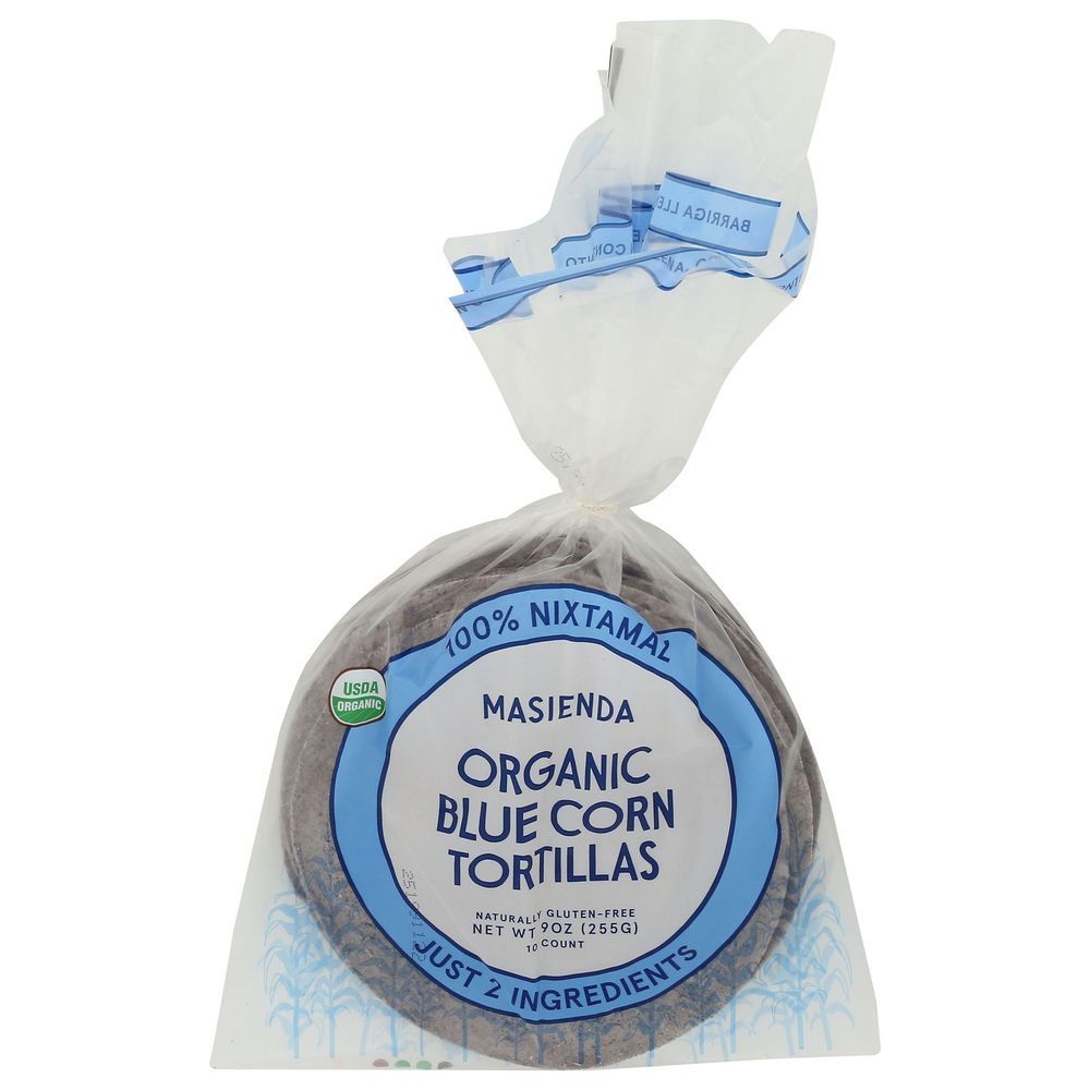 Masienda Organic Blue Corn Tortilla, 9 Ounce -- 12 Per Case
