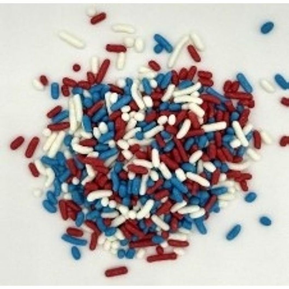 American Sprinkles Red White And Blue Sprinkles, 10 Pound