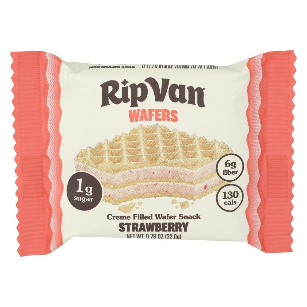 Rip Van Strawberry Creme Filled Wafels, 4.68 Ounce -- 6 Per Case