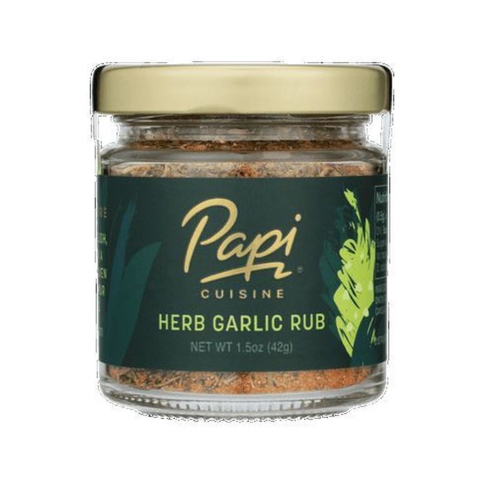 Papi Cuisine Garlic Herb Rub Seasoning, 1.5 Ounce -- 6 Per Case