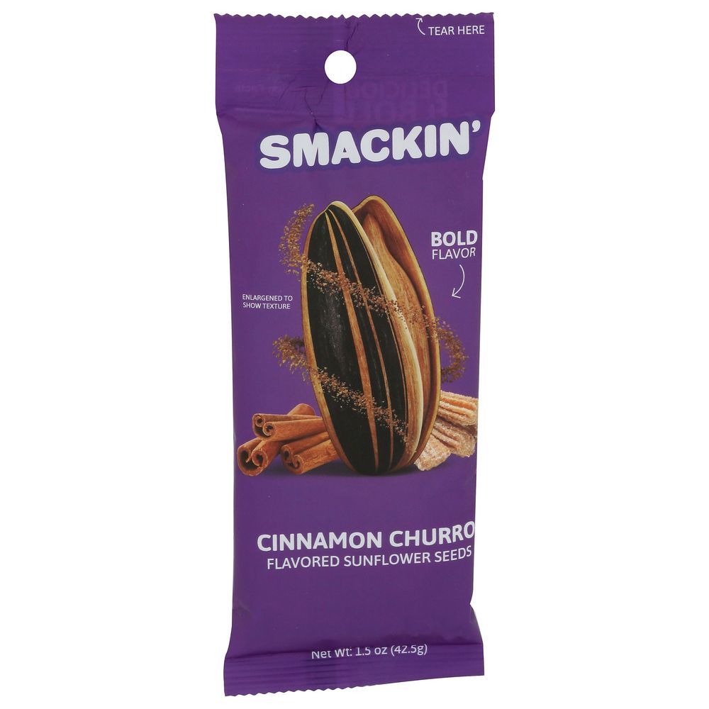 Smackin Cinnamon Churro Sunflower Seeds, 1.5 Ounce -- 36 Per Case