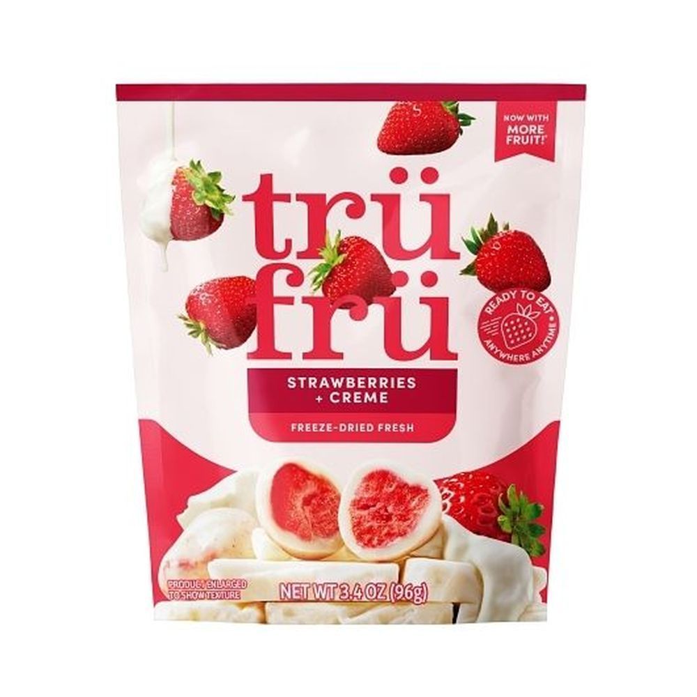 Tru Fru Hyper-dried Grab And Share Freeze Dried Raspberries And Strawberries In Crème, 48 Count