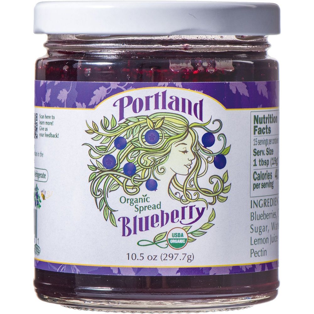 Portland Organic Blueberry Spread, 10.5 Ounce -- 12 Per Case