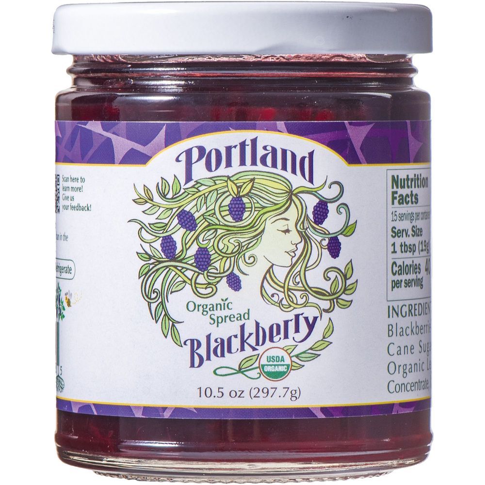 Portland Organic Blackberry Spread, 10.5 Ounce -- 12 Per Case