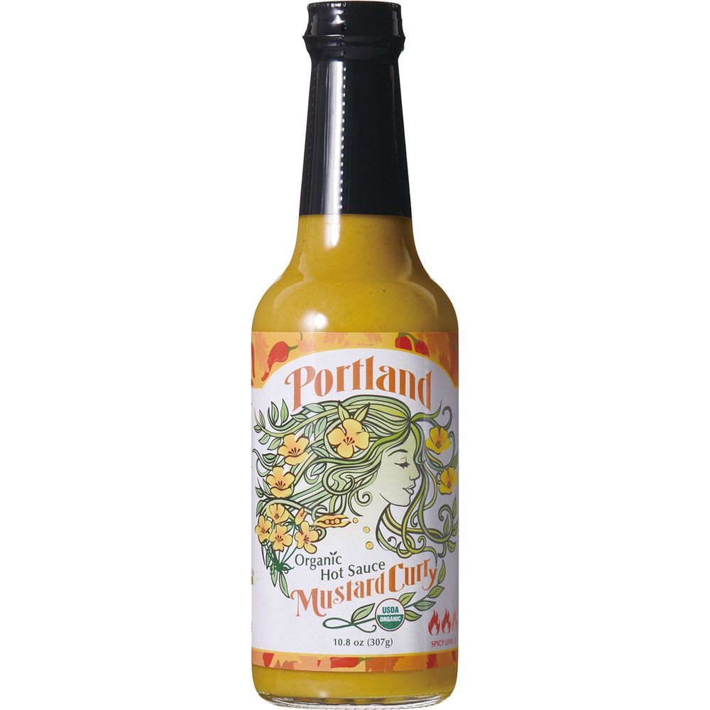 Portland Organic Mustard Curry Hot Sauce, 10.8 Ounce -- 12 Per Case