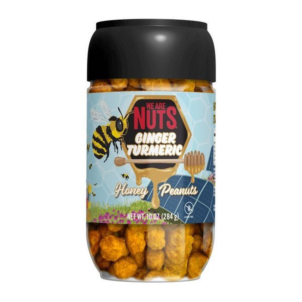 We Are Nuts Ginger Turmeric Honey Peanuts, 10 Ounce -- 12 Per Case