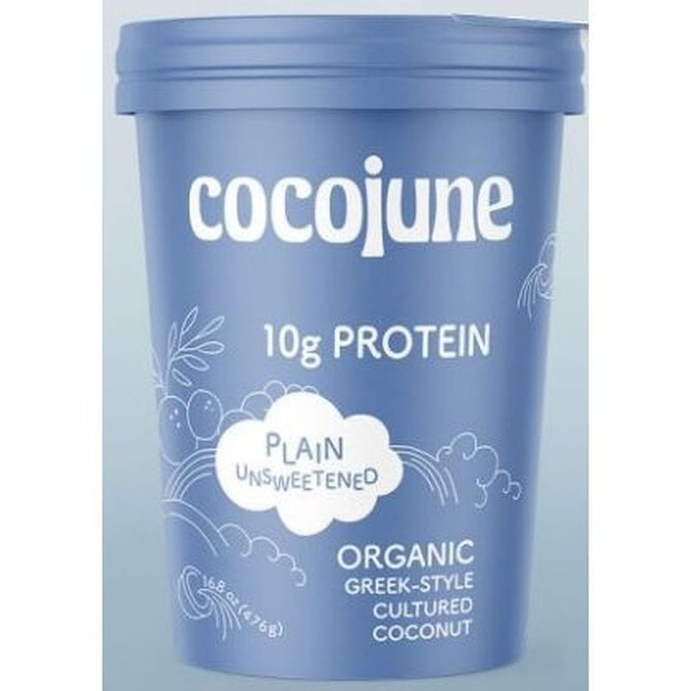 Cocojune Organic Plain Unsweetened Greek-style Cultured Coconut Yogurt, , 16.8 Ounce -- 8 Per Case