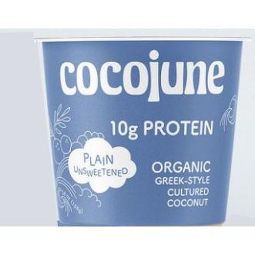 Cocojune Organic Plain Unsweetened Greek-style Cultured Coconut Yogurt, 5.6 Ounce -- 12 Per Case