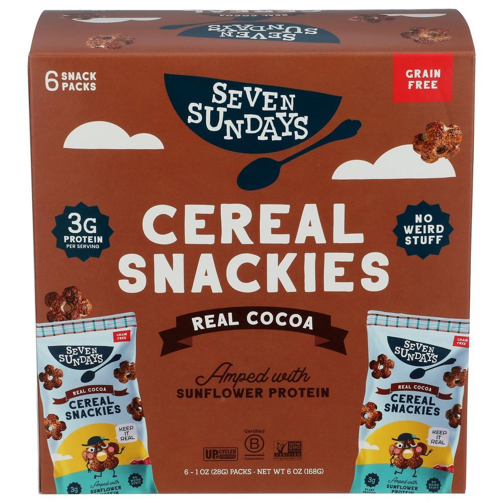 Seven Sundays Real Cocoa Cereal Snackies, 6 Ounce -- 6 Per Case