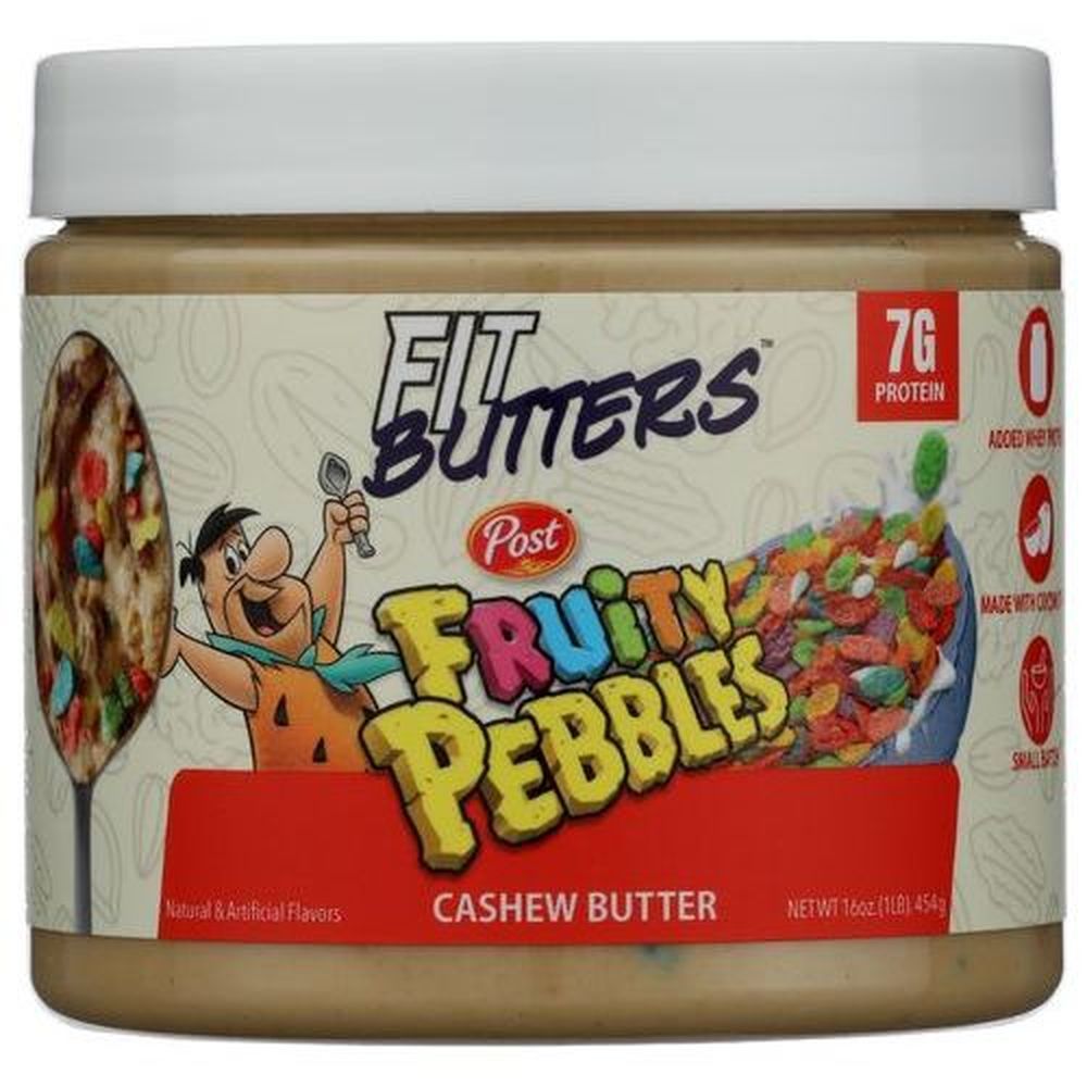 Fit Butters Fruity Pebbles Cashew Butter, 16 Ounce -- 6 Per Case