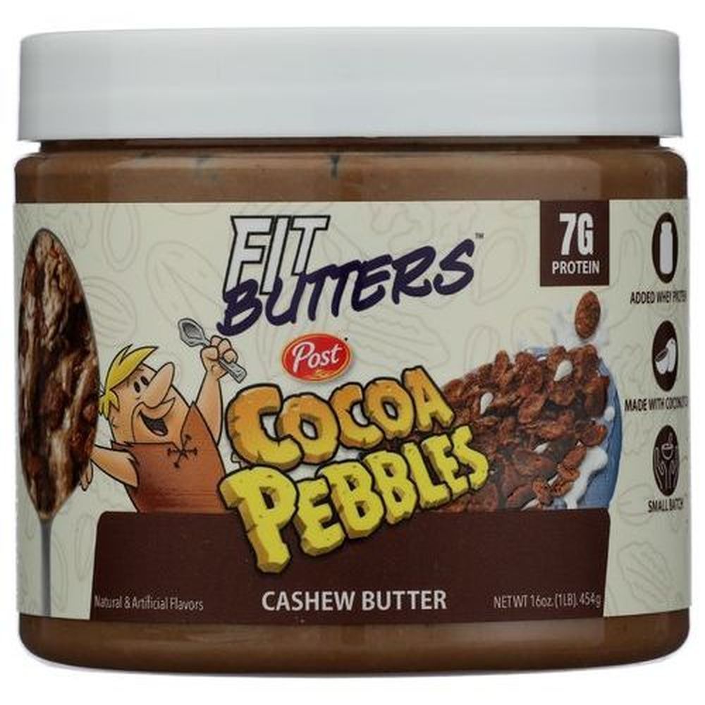 Fit Butters Cocoa Pebbles Cashew Butter, 16 Ounce -- 6 Per Case