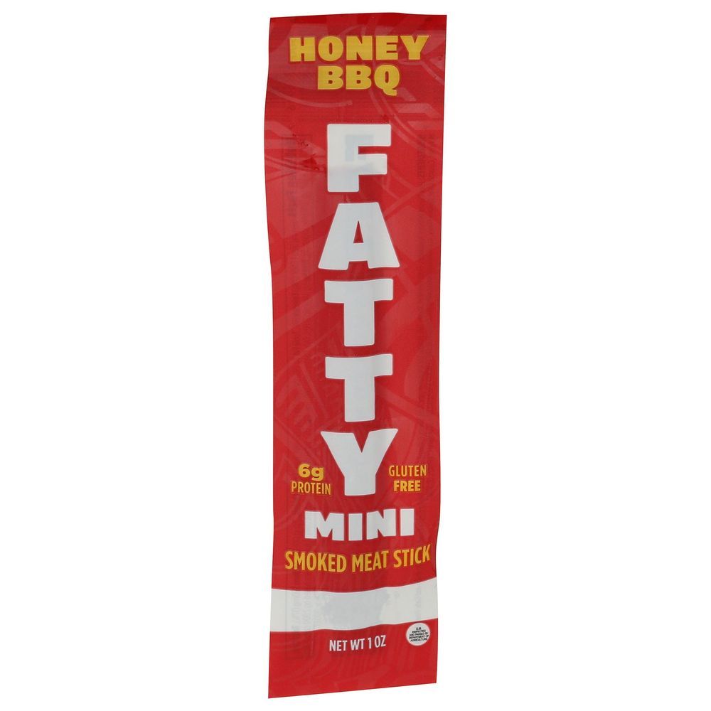 Fatty Minis Honey Bbq Smoked Meat Sticks, 5 Ounce -- 8 Per Case