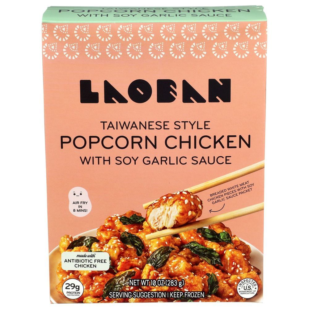 Laoban Taiwanese-style Popcorn Chicken Bites With Soy Garlic Sauce, 10 Ounce -- 6 Per Case
