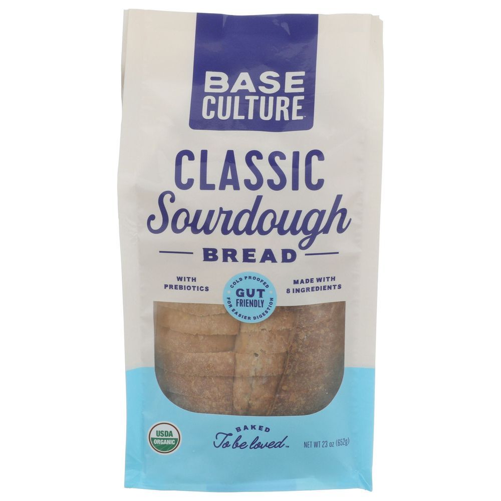 Base Culture Organic Classic Sourdough Bread, 23 Ounce -- 6 Per Case