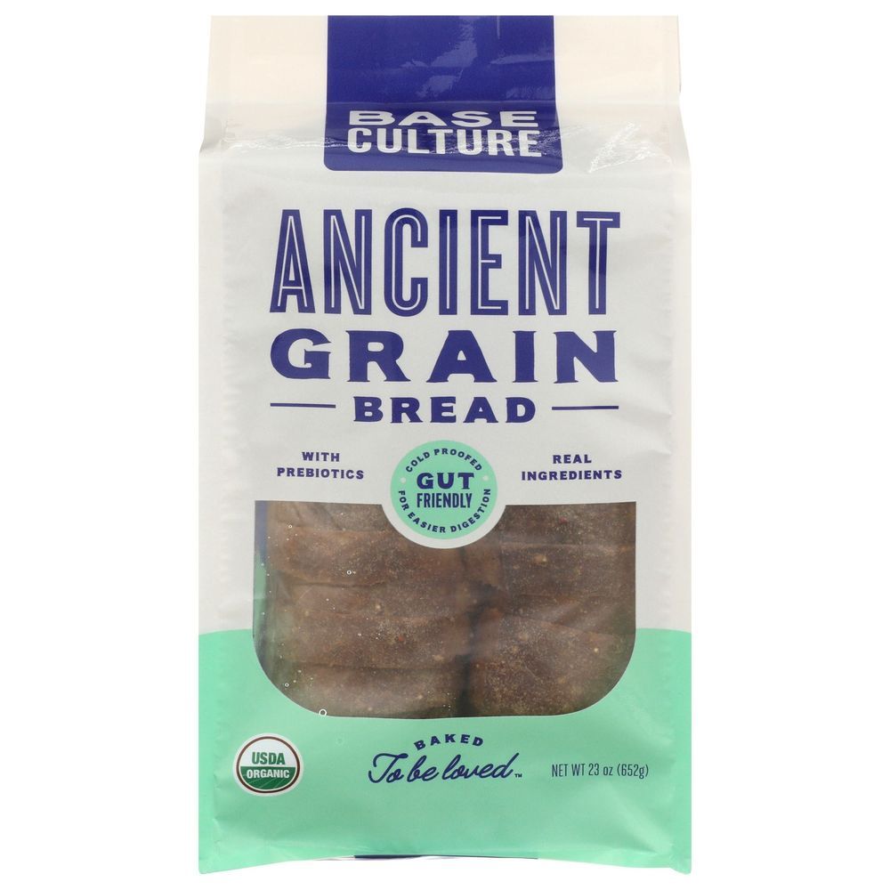 Base Culture Organic Ancient Grain Bread, 23 Ounce -- 6 Per Case