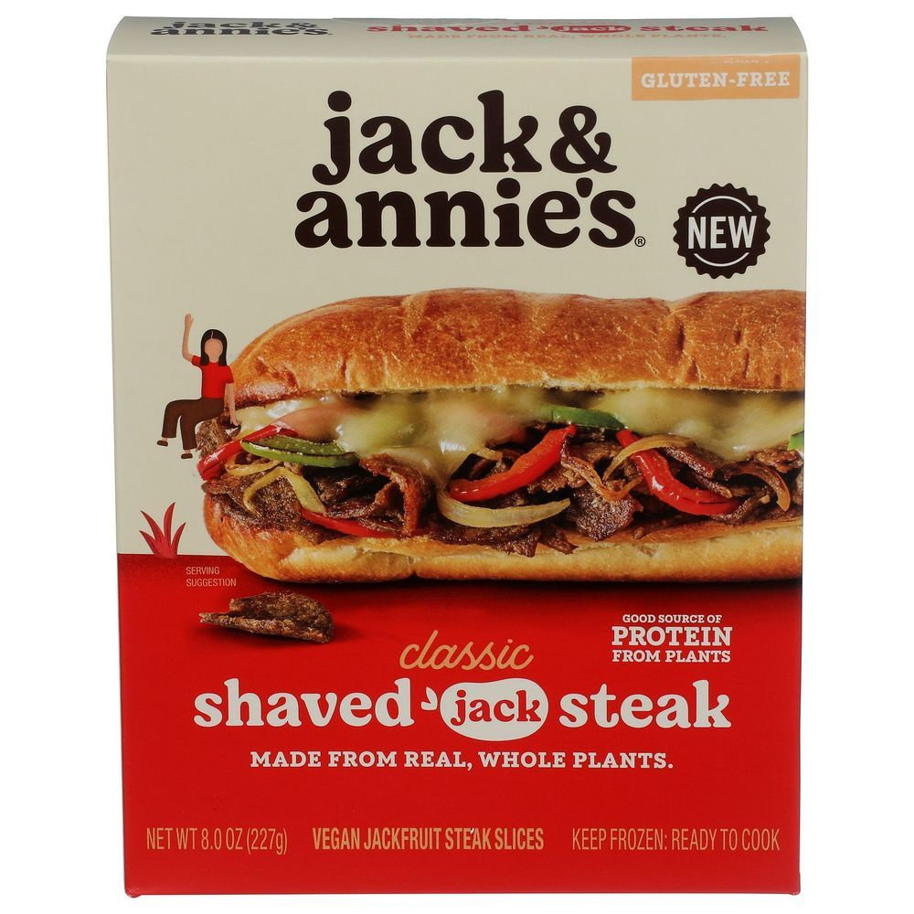 Jack And Annies Jackfruit Shaved Steak, 8 Ounce -- 8 Per Case
