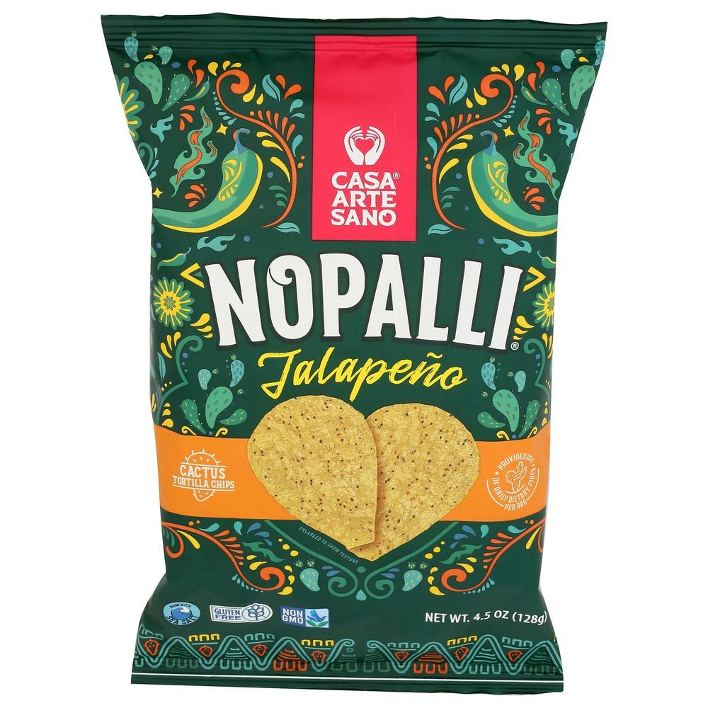 Nopalli Jalapeno Cactus Tortilla Chips, 4.5 Ounce -- 12 Per Case