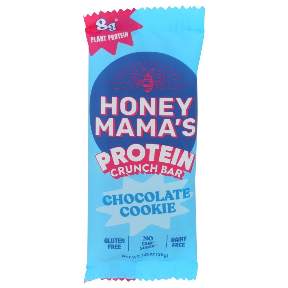 Honey Mama's Chocolate Cookie Protein Crunch Bar, 1.25 Ounce -- 8 Per Case
