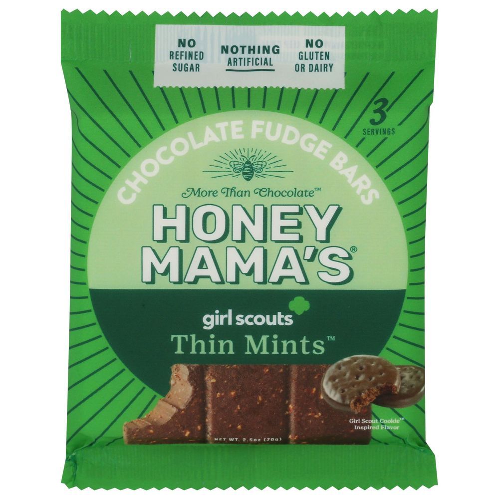Honey Mama's Girl Scout Thin Mints Chocolate Fudge Bar, 2.5 Ounce -- 12 Per Case