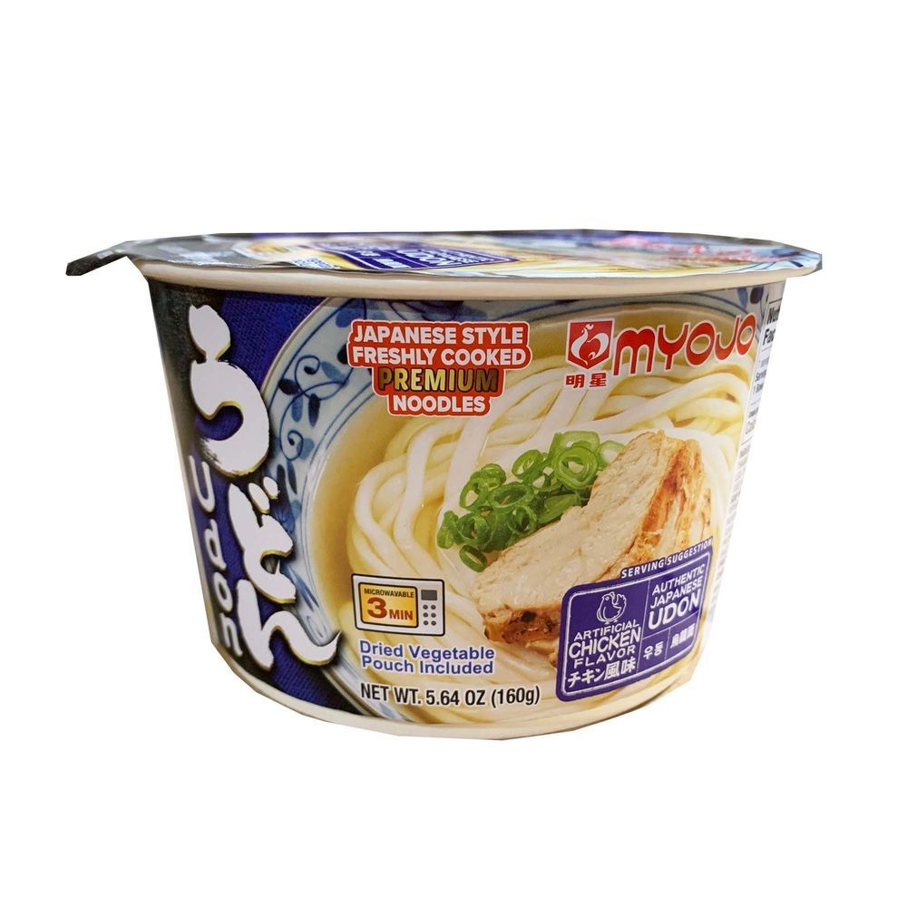 Myojo Chicken Flavor Udon Bowl, 5.64 Ounce -- 6 Per Case