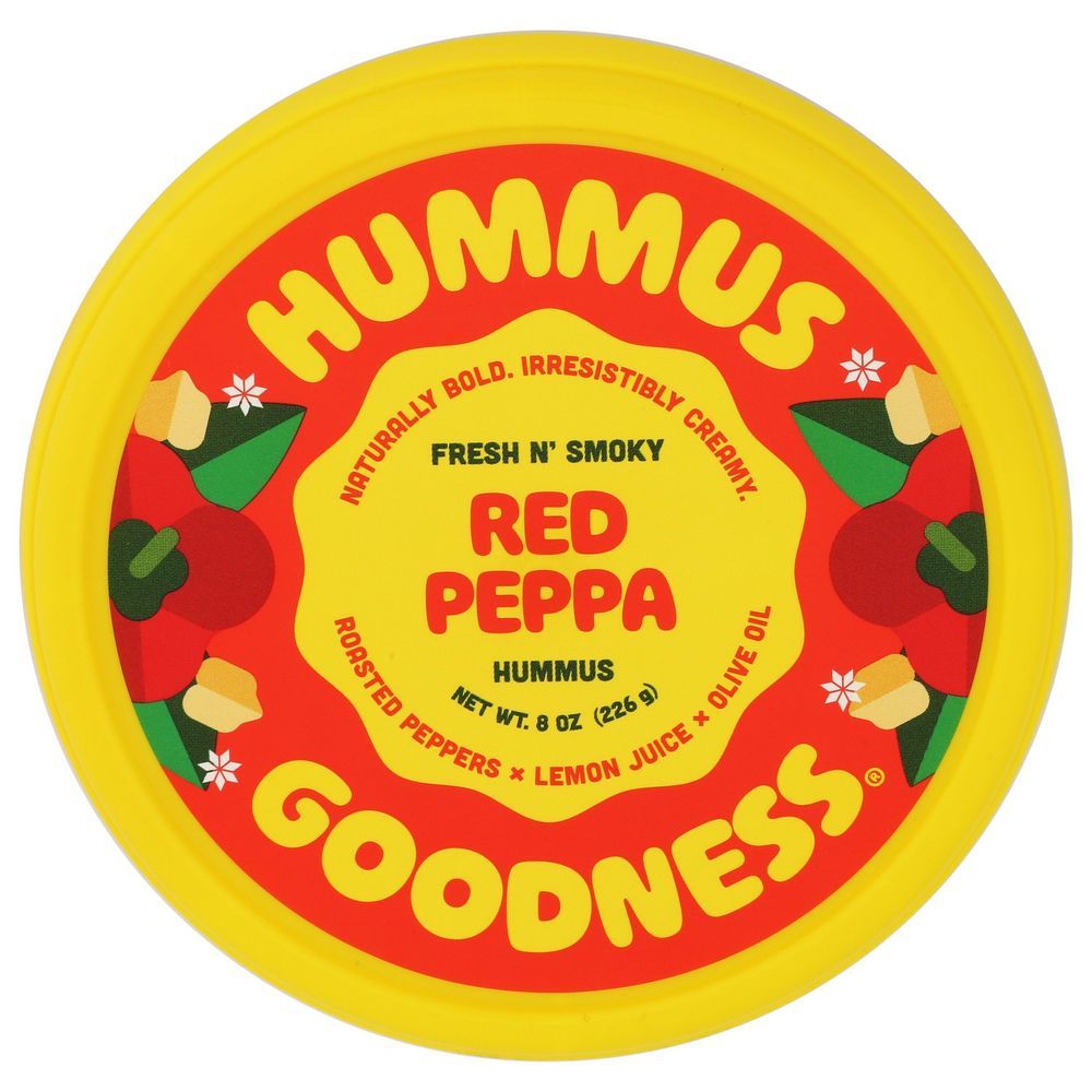 Hummus Goodness Red Peppa Hummus, 8 Ounce -- 6 Per Case
