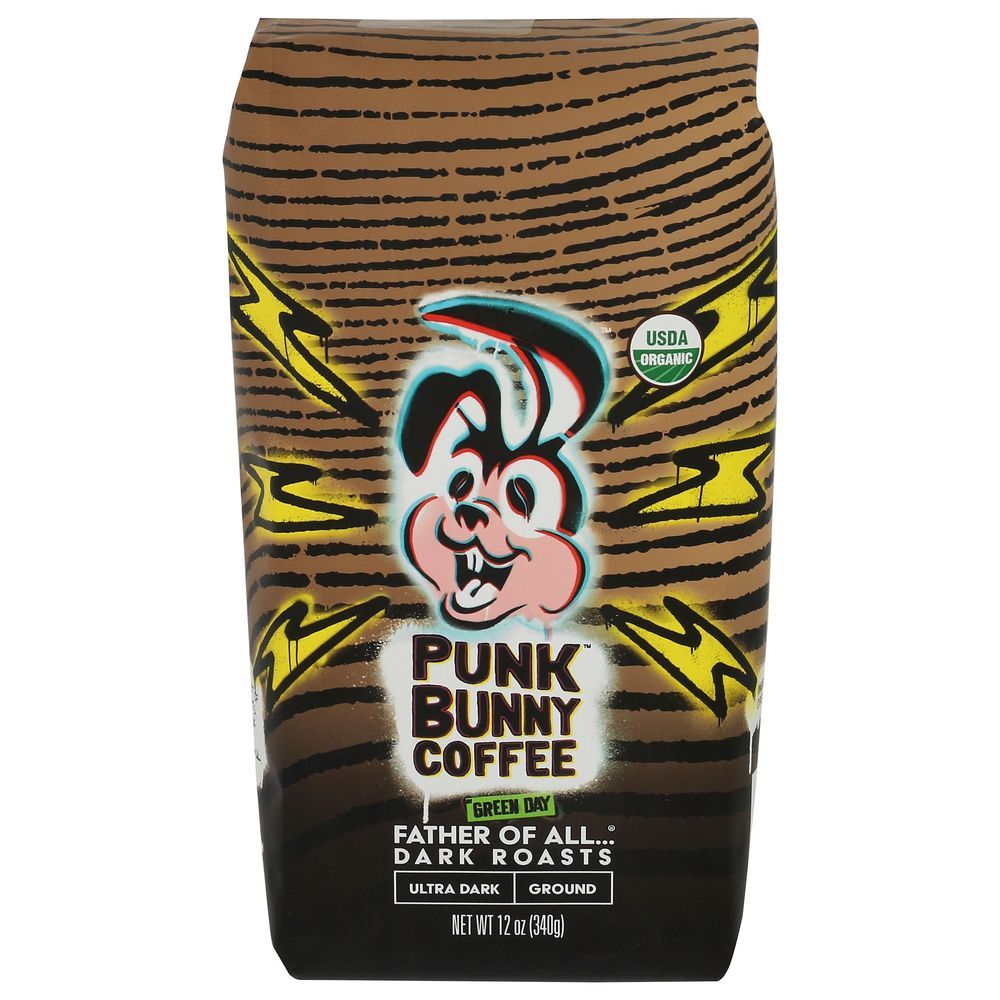 Punk Bunny Coffee Father Of All Dark Roasts Ground Coffee, 12 Ounce -- 6 Per Case