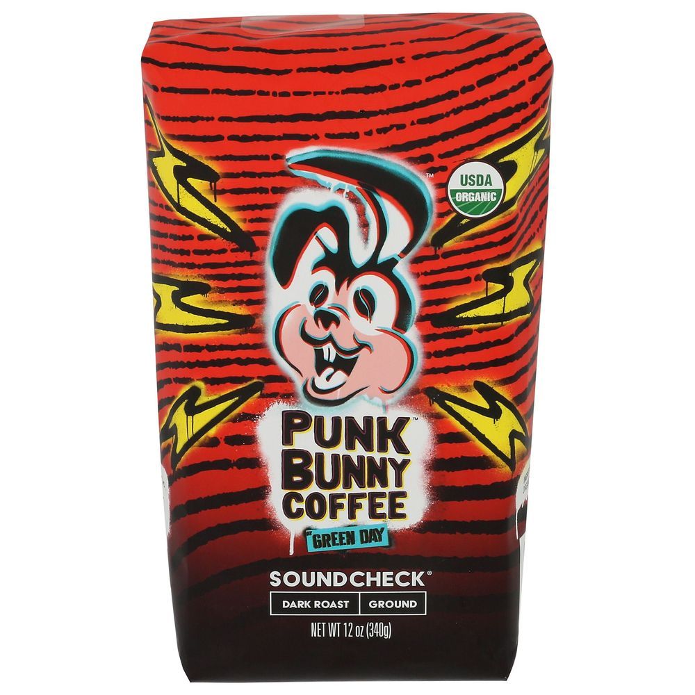 Punk Organic Soundcheck Dark Roast Ground Coffee, 12 Ounce -- 6 Per Case