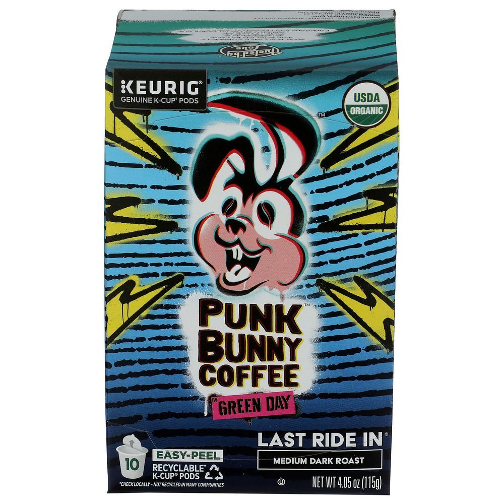 Punk Bunny Coffee Last Ride In Medium Roast K-cup Coffee Pods, 10 Count -- 6 Per Case