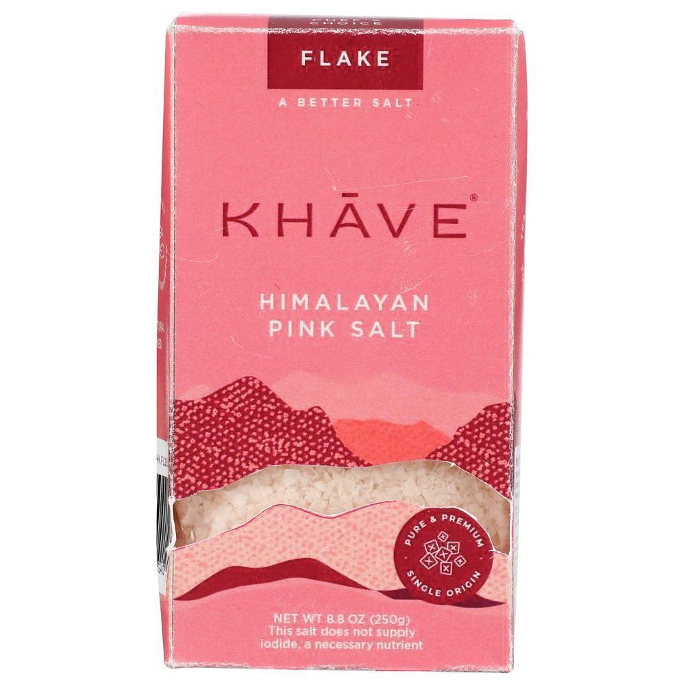 Khave Flake Himalayan Pink Salt, 8.8 Ounce -- 6 Per Case