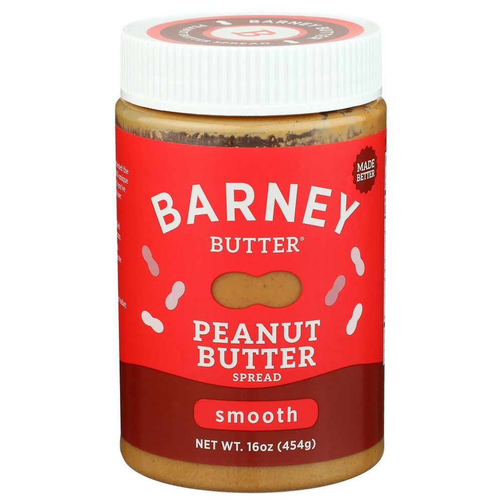 Barney Butter Smooth Peanut Butter Spread, 16 Ounce -- 6 Per Case