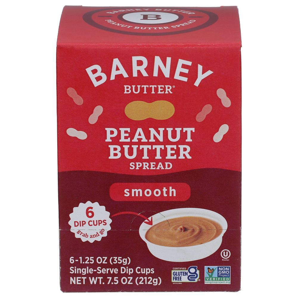 Barney Butter Smooth Peanut Butter Spread, 7.5 Ounce -- 6 Per Case