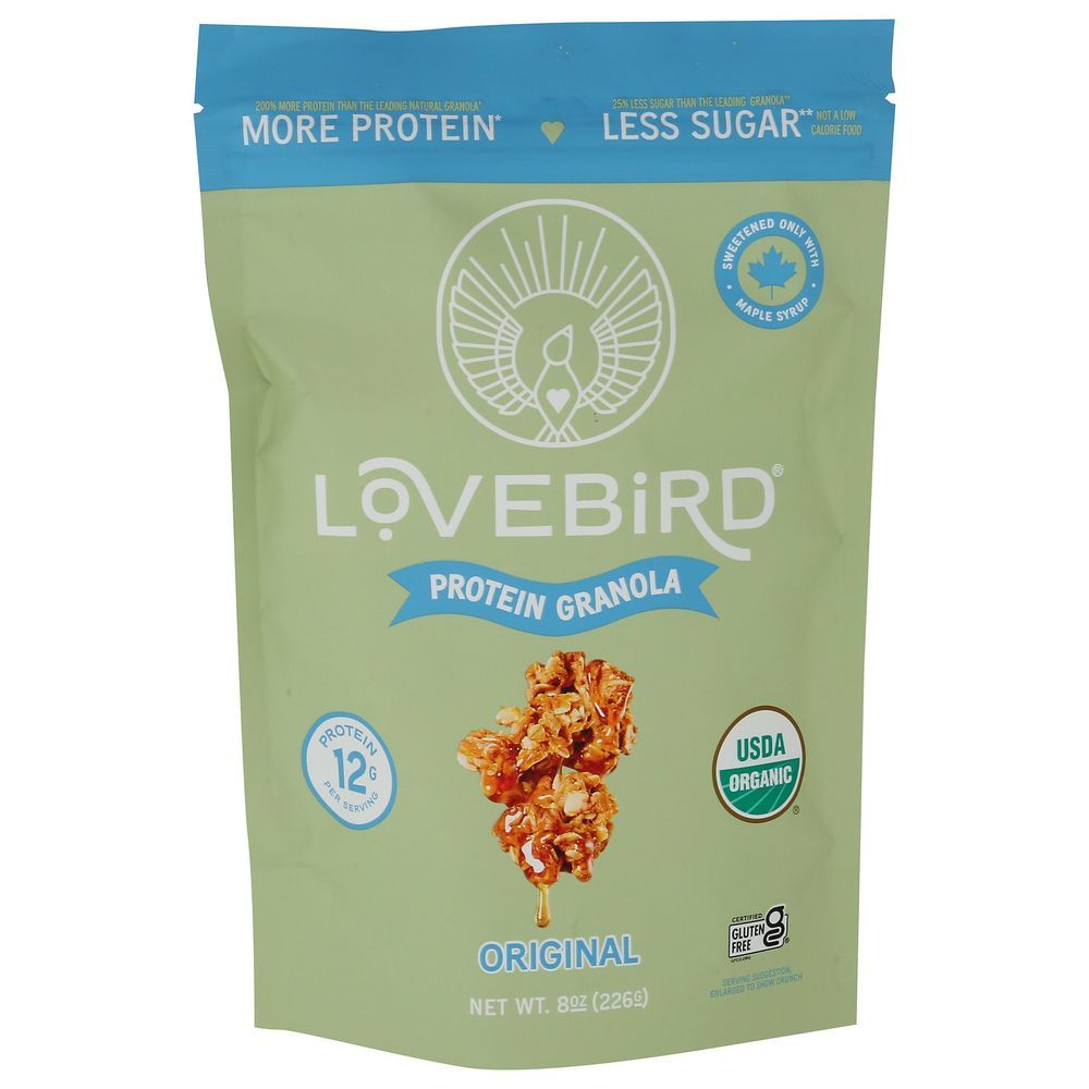 Lovebird Organic Original Protein Granola, 8 Ounce -- 6 Per Case