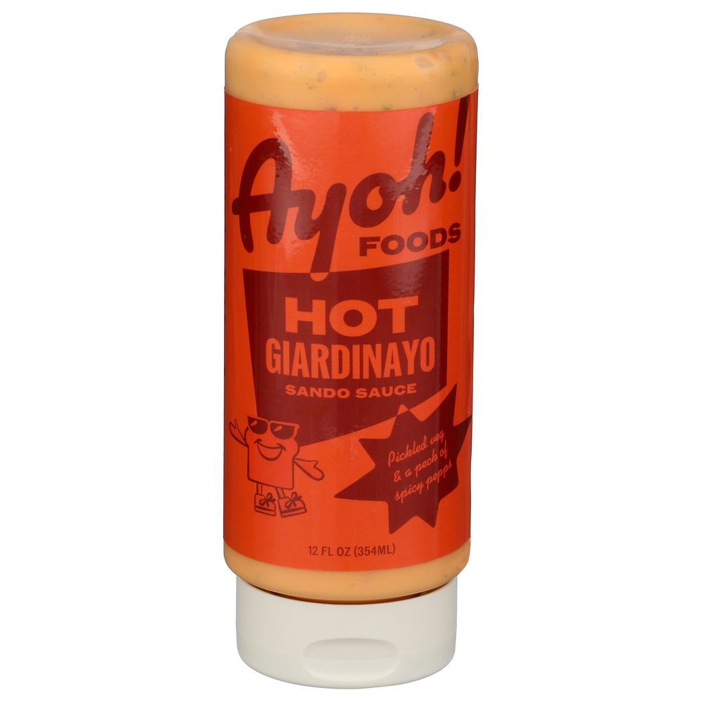 Ayoh Hot Giardinayo Sando Sauce, 12 Fluid Ounce -- 6 Per Case