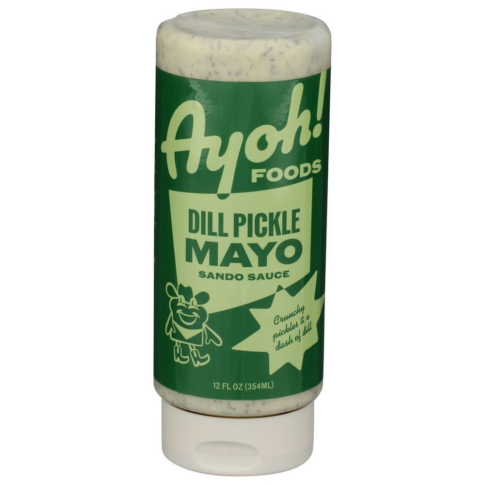 Ayoh Dill Pickle Mayo Sando Sauce, 12 Fluid Ounce -- 6 Per Case