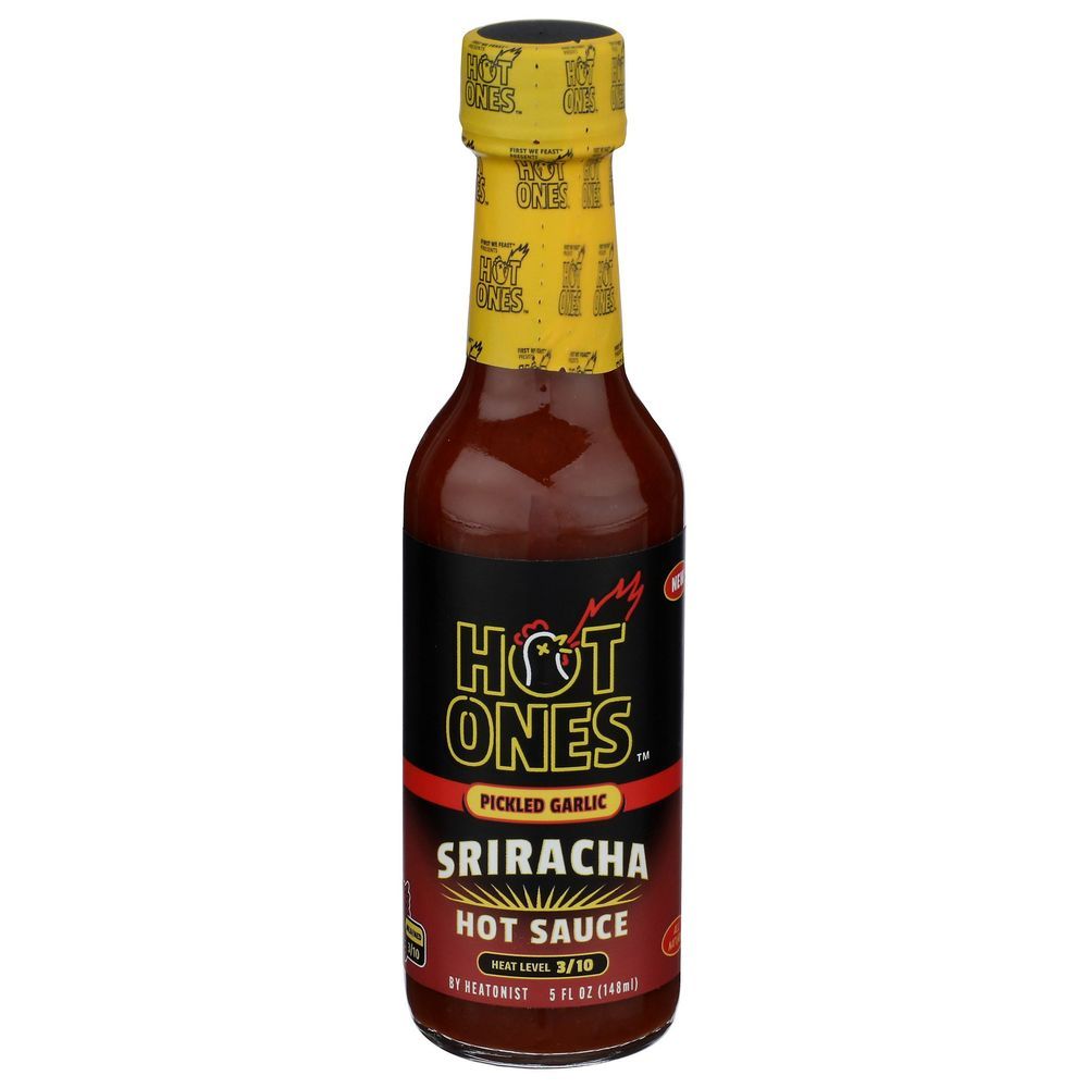 Hot Ones Pickled Garlic Sriracha Hot Sauce, 5 Fluid Ounce -- 12 Per Case