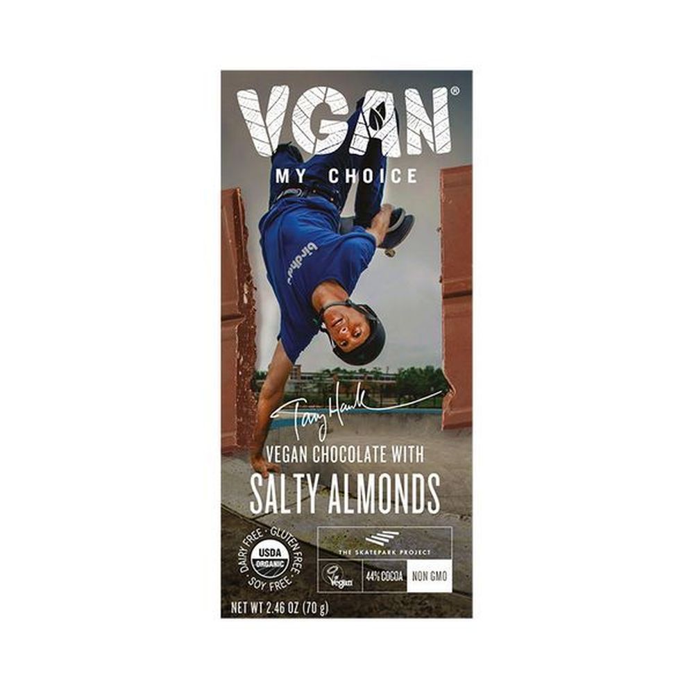 Vgan Milk Chocolate With Salty Almonds Tony Hawk, 2.46 Ounce -- 6 Per Case