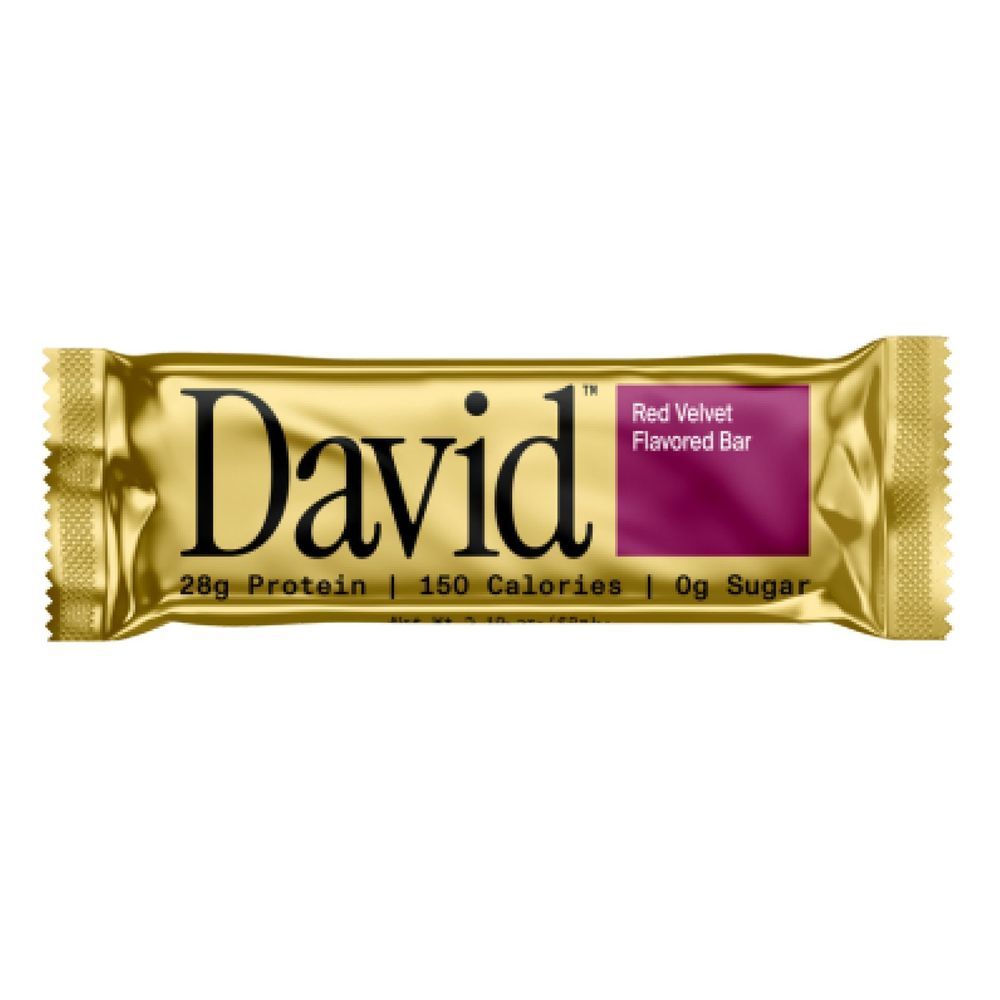 David Red Velvet Flavored Protein Bar, 2.19 Ounce -- 12 Per Case