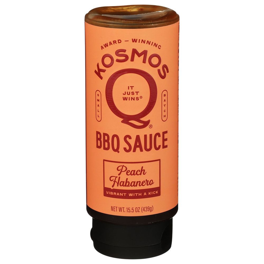 Kosmos Q Peach Habanero Bbq Sauce, 15.5 Ounce -- 6 Per Case