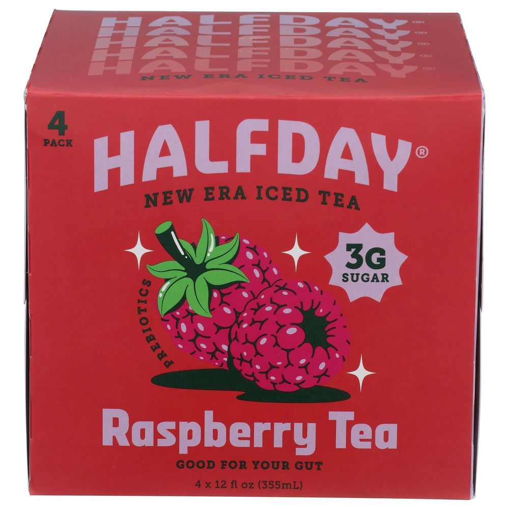 Halfday Raspberry Iced Tea, 12 Fluid Ounce -- 24 Per Case