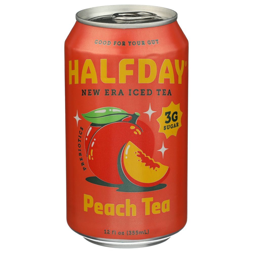 Halfday Peach Iced Tea, 48 Fluid Ounce -- 6 Per Case
